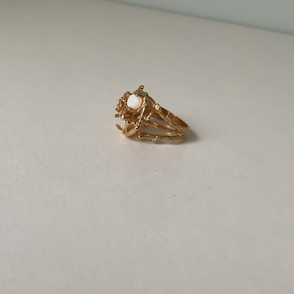 NEW vintage cocktail ring Opal Twig Branch - Picture 10 of 10